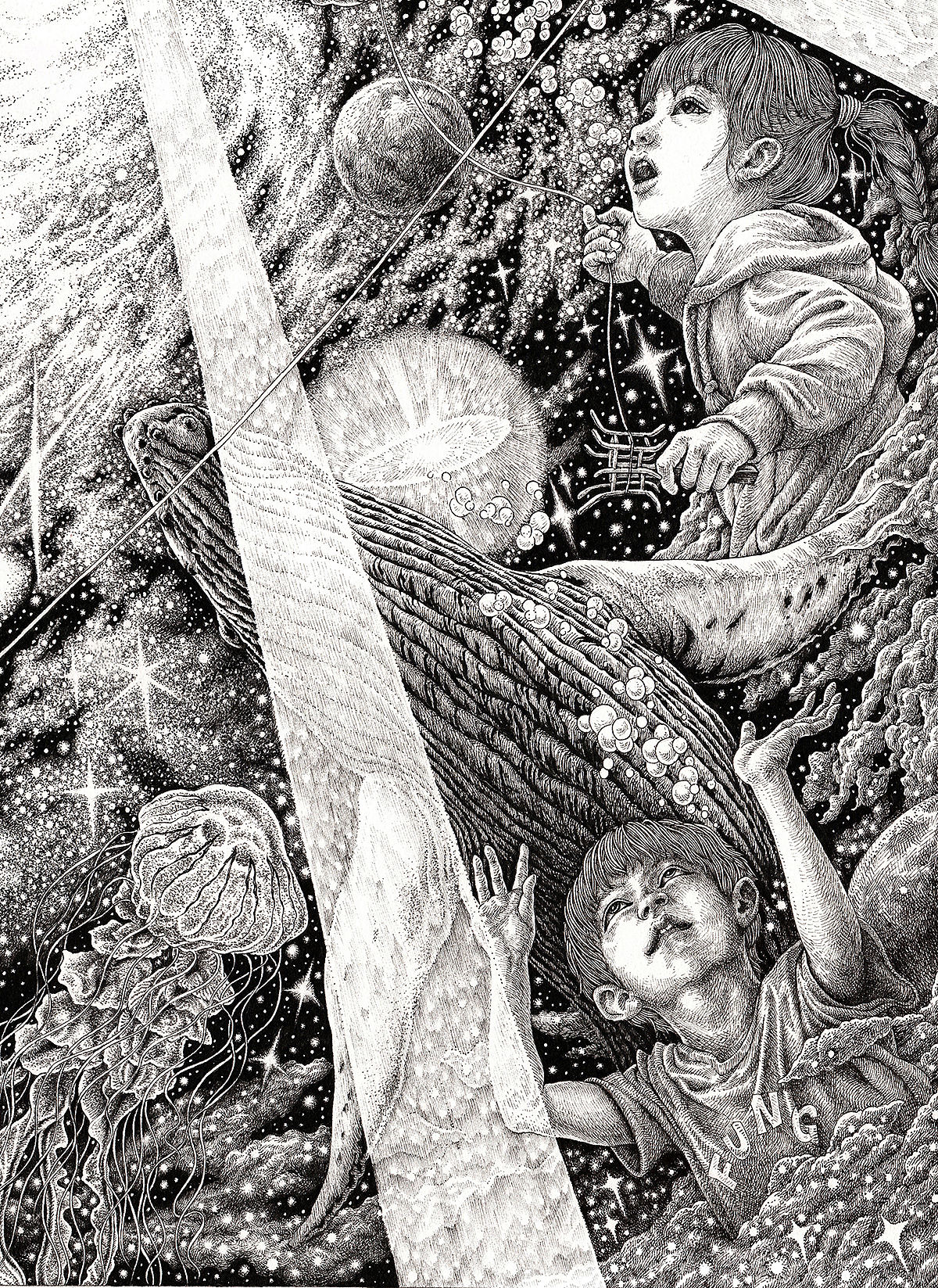 “窒息微观”系列五号试验作品——《J世界的侧立面》(图ZMTAyMTUxNDIw) - 绘画 - 站酷设计师傅淳强画者之旅原创素材 - 站酷ZCOOL
