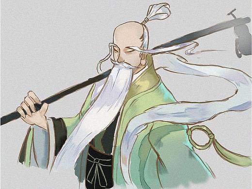 临摹练习-古风老人