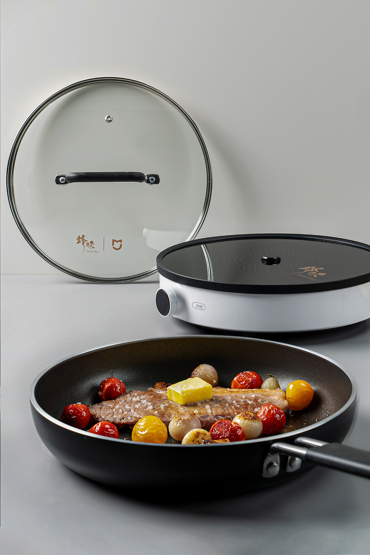 锋味套装 锅具 三文鱼 牛排 意面（图ZMTY3OTQxNTIw） - 产品摄影 - 站酷设计师小鹏爱做饭原创素材 - 站酷ZCOOL