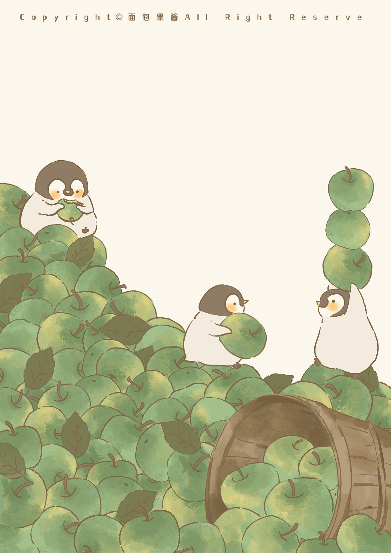 企鹅堆堆（图ZMjk4NDM4MTMy） - 商业插画 - 站酷设计师面包果酱lucky原创素材 - 站酷ZCOOL