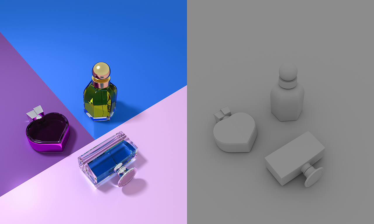 化妆品C4D渲染（图ZMjAzODM5MzA0） - 产品 - 站酷设计师燕子Nicole原创素材 - 站酷ZCOOL