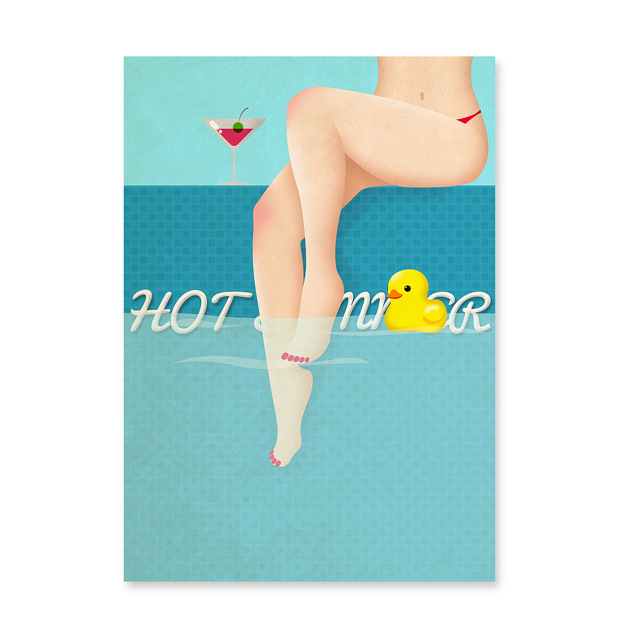 《HOT SUMMER》系列插画（图ZNTI1NzIzMDA=） - 艺术插画 - 站酷设计师稻草人LEO原创素材 - 站酷ZCOOL