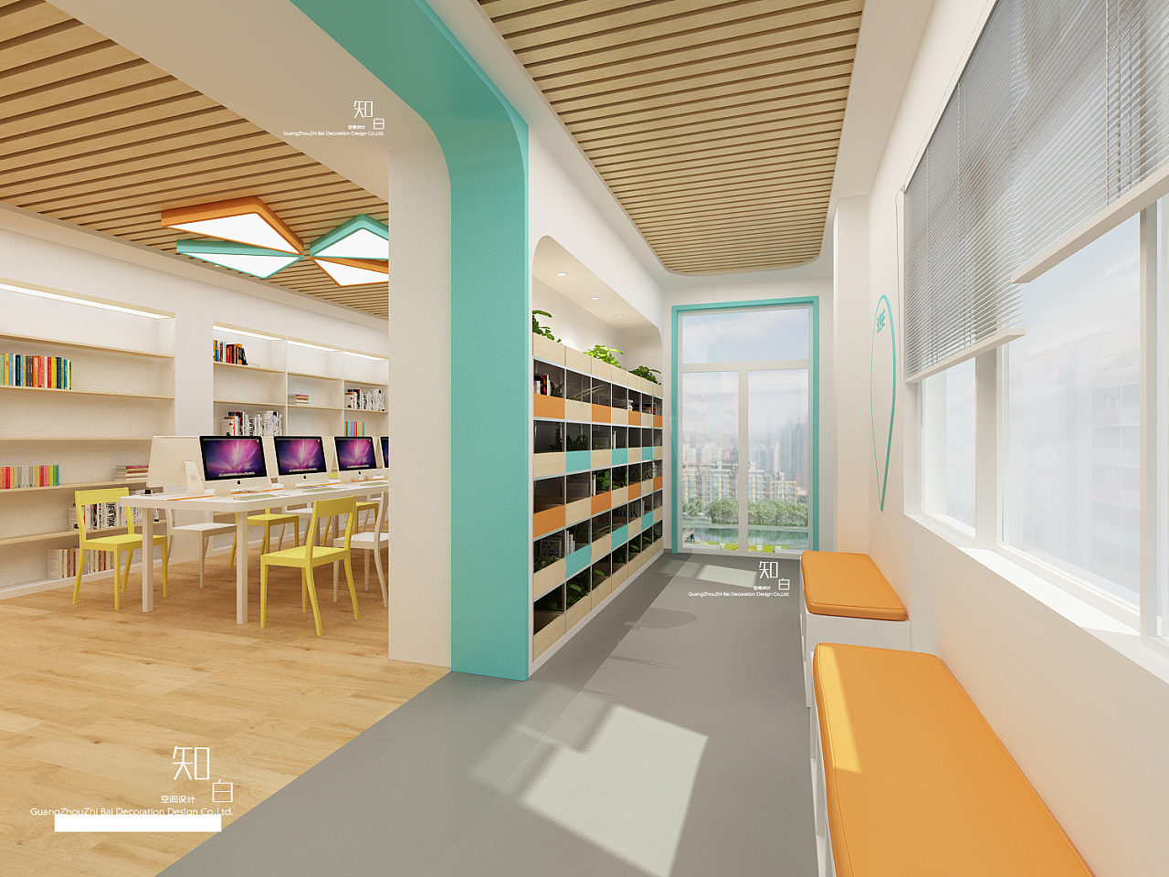 图书馆设计 思源实验学校图书馆阅览室文化设计施工 |空间|室内设计|摄影师欧阳明景 - 原创作品 - 站酷 (ZCOOL)