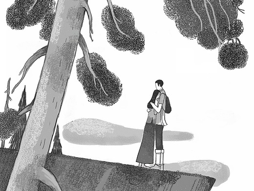 《青年文摘》杂志黑白插图1
