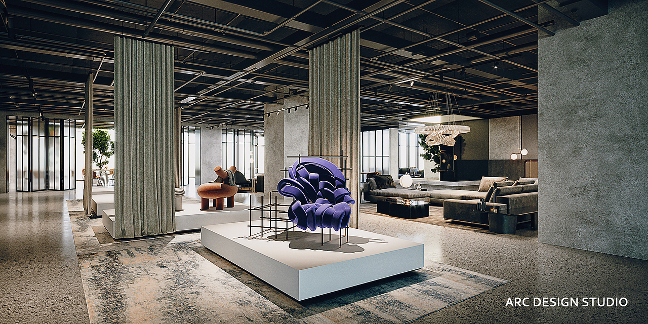 宁波理享家家具展厅设计（图ZMjM0MjgzNjQ0） - 展陈设计 - 站酷设计师MMC锐原创素材 - 站酷ZCOOL