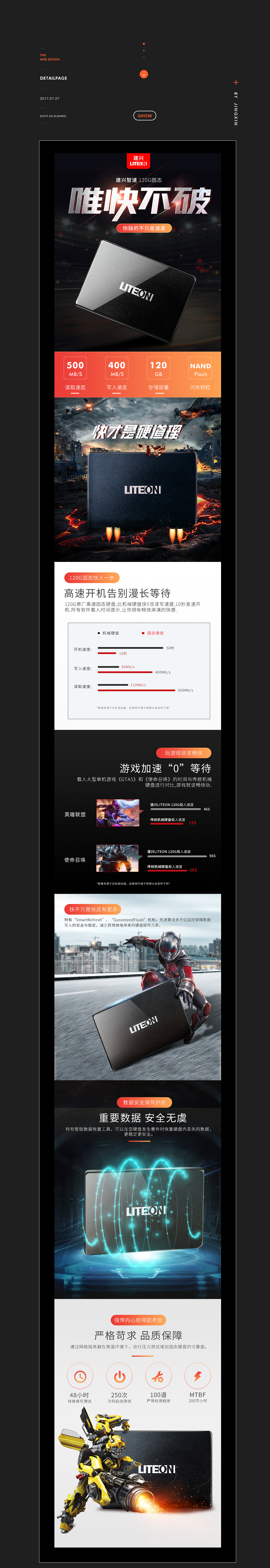 固态硬盘详情页（图ZODQ1OTI2NjQ=） - 电商 - 站酷设计师景芯原创素材 - 站酷ZCOOL