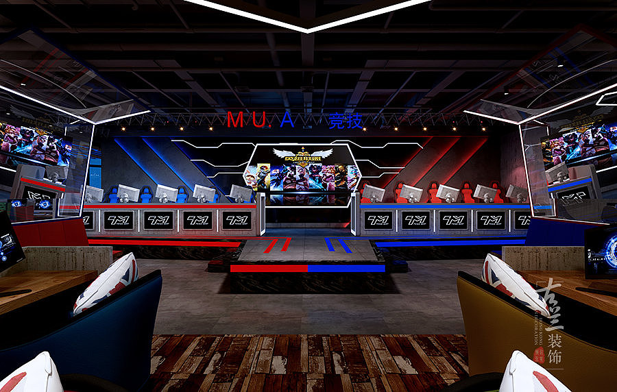 莱茵香街电玩城——遂宁特色网咖装修|遂宁电玩城装修（图ZODk1Mjk2MjQ=） - 家装设计 - 站酷设计师遂宁网咖装修原创素材 - 站酷ZCOOL