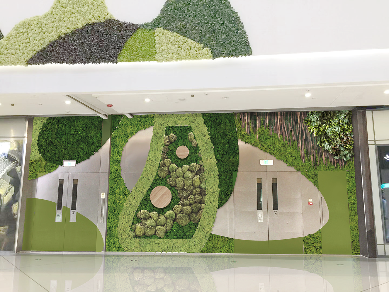 绿化墙_室内绿化墙_办公室生态绿化墙_深圳湾科技楼生态绿化墙