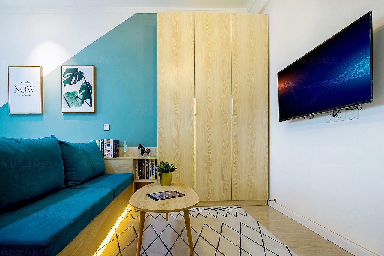 西安酒店房间样板间公寓环境空间拍摄 建筑摄影