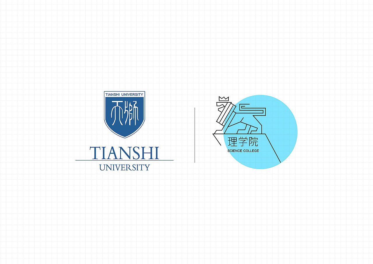 天狮国际大学 导视系统设计 分院标志设计