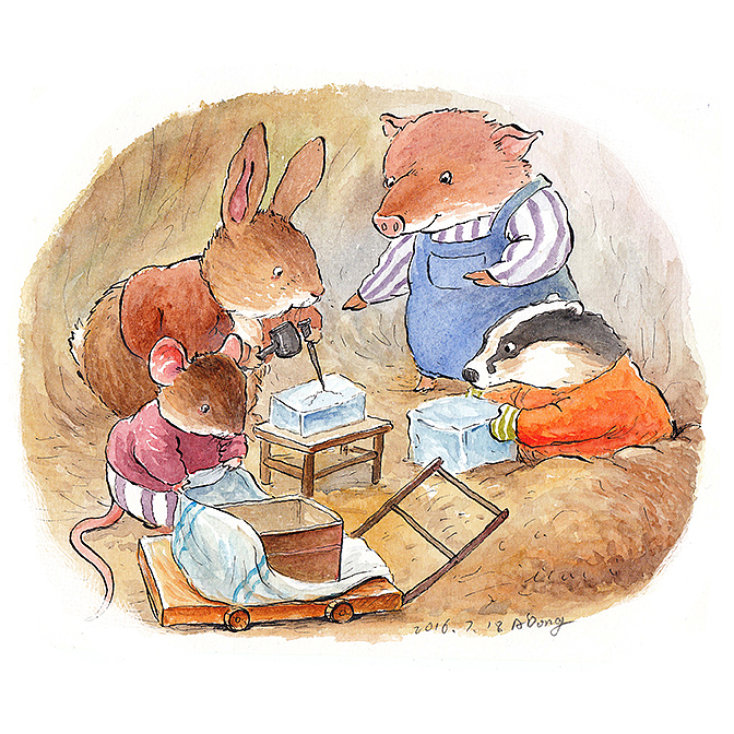 summer（图ZNTUxMjIxMjg=） - 儿童插画 - 站酷设计师阿咚原创素材 - 站酷ZCOOL