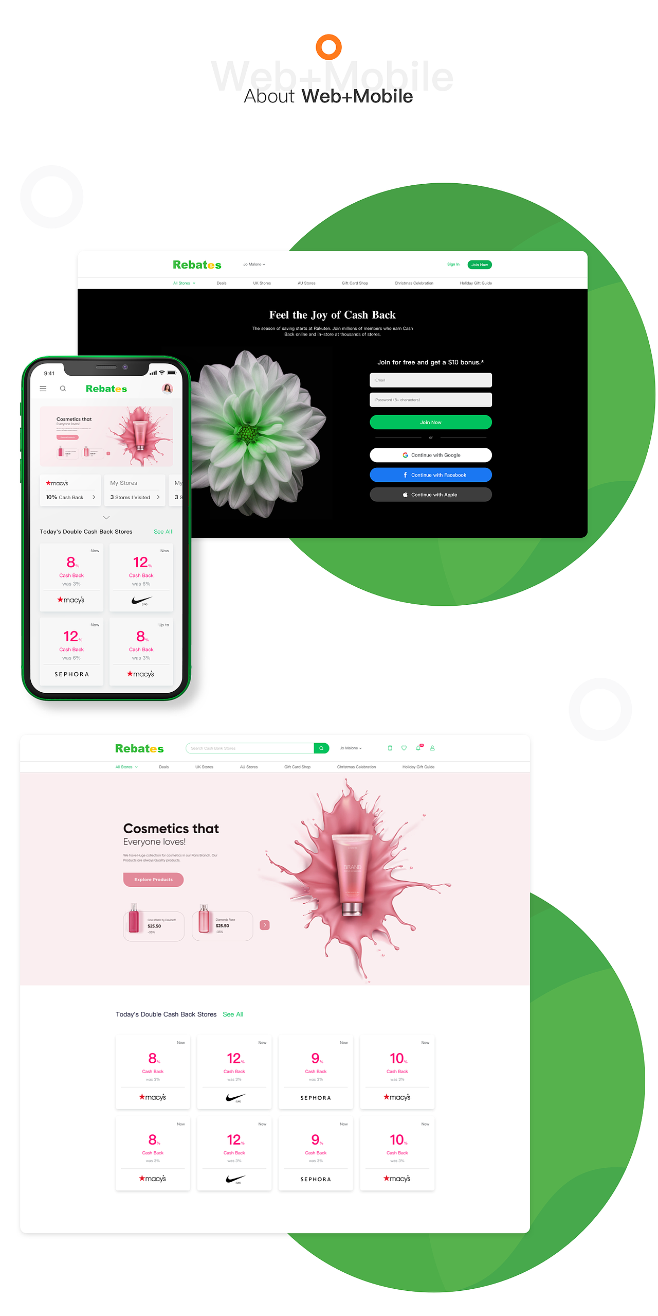 【APP软件】Rebates跨境电商返利平台UI设计(图ZMjQ5MDEzOTg0) - APP界面 - 站酷设计师CC小酷原创素材 - 站酷ZCOOL