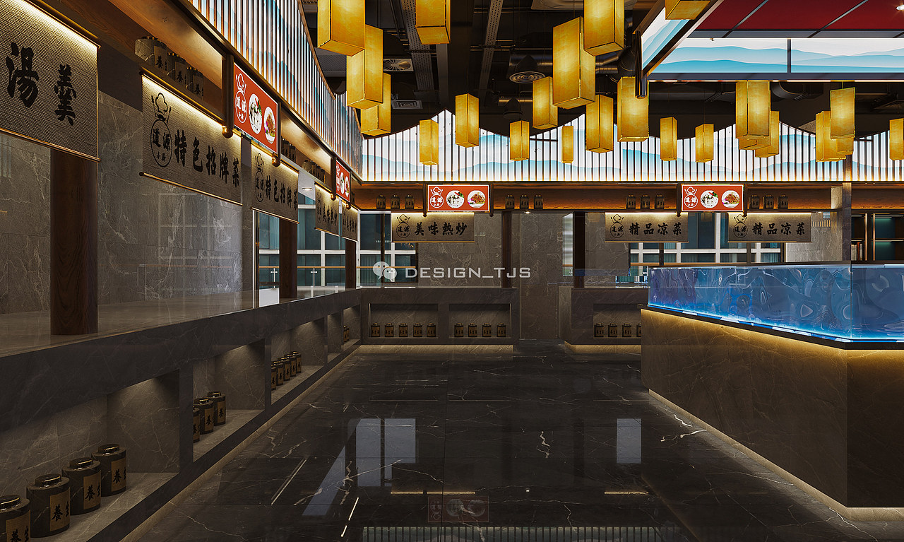 道源小厨效果图案例（图ZMzM0OTA4MzQ4） - 酒店餐饮设计 - 站酷设计师Vray_唐井盛原创素材 - 站酷ZCOOL