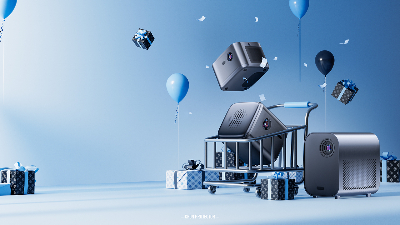 - XBOX & 投影仪 -产品视觉表达渲染