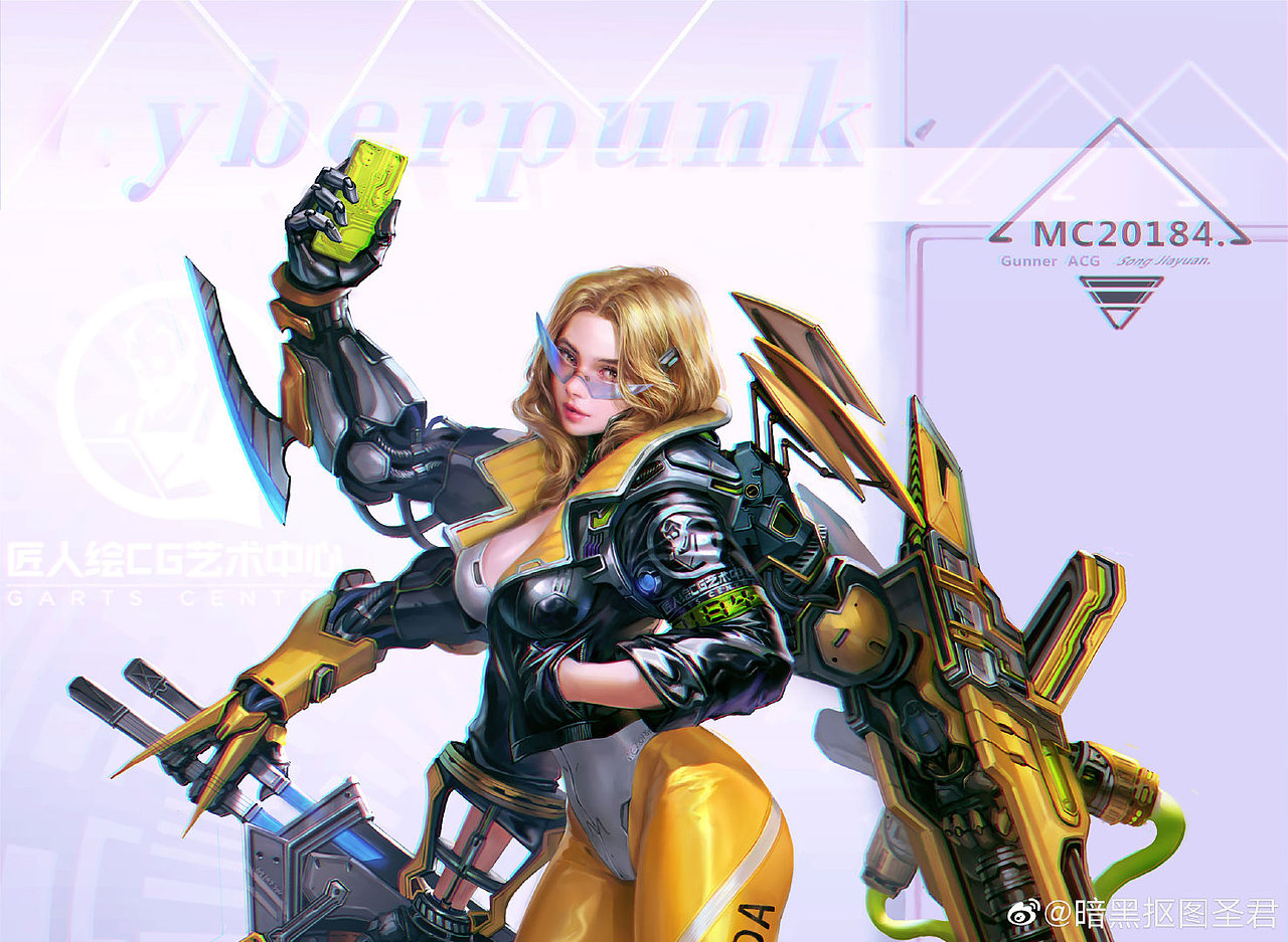 赛博朋克设计|插画|游戏原画|恩维在画画_原创作品-站酷zcool