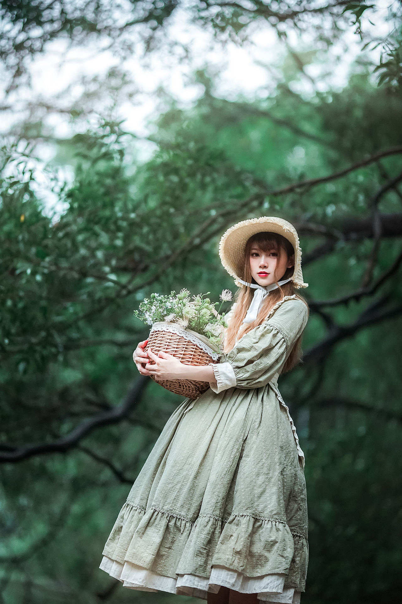 夏日森林少女lolita