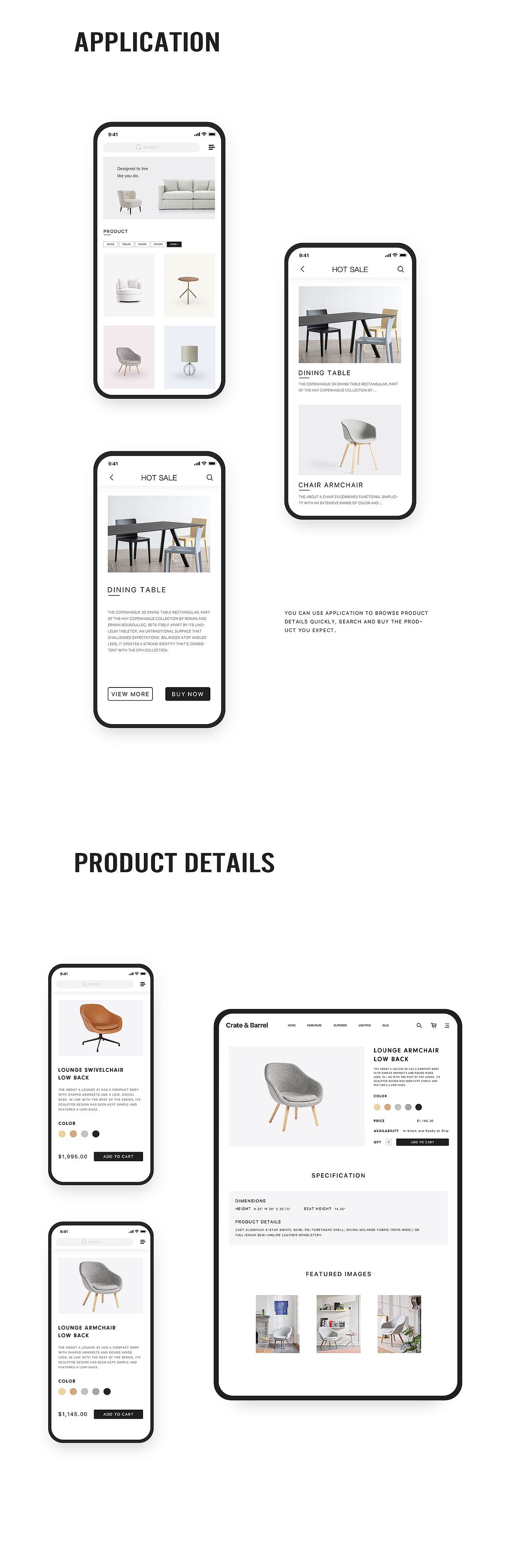 Crate & Barrel丨web