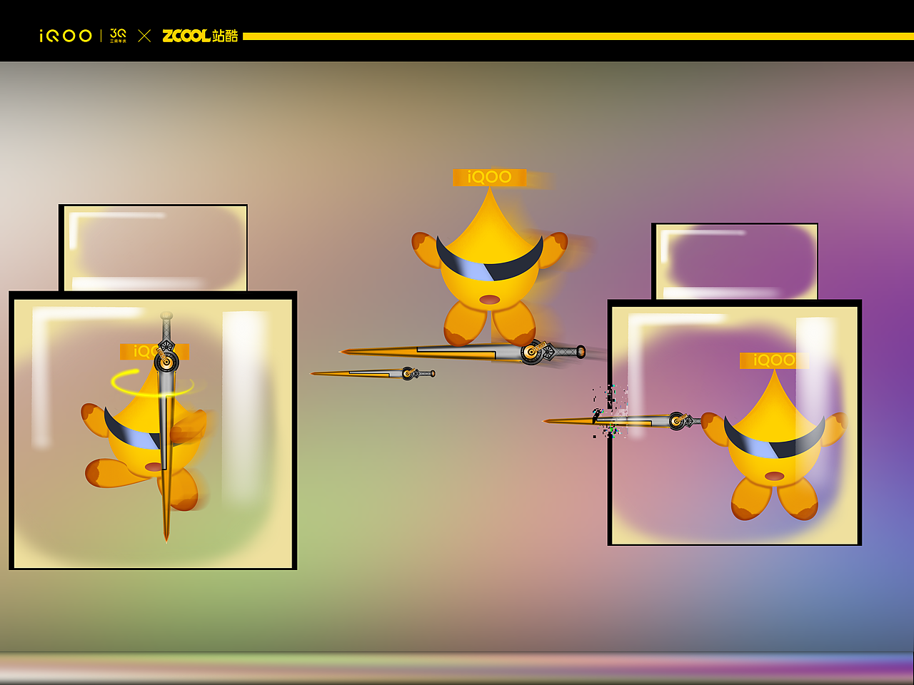 iQOOX站酷 ip设计——Q姬酷姬（图ZMjk3NDIwODMy） - IP形象 - 站酷设计师树梢上的云蛇原创素材 - 站酷ZCOOL