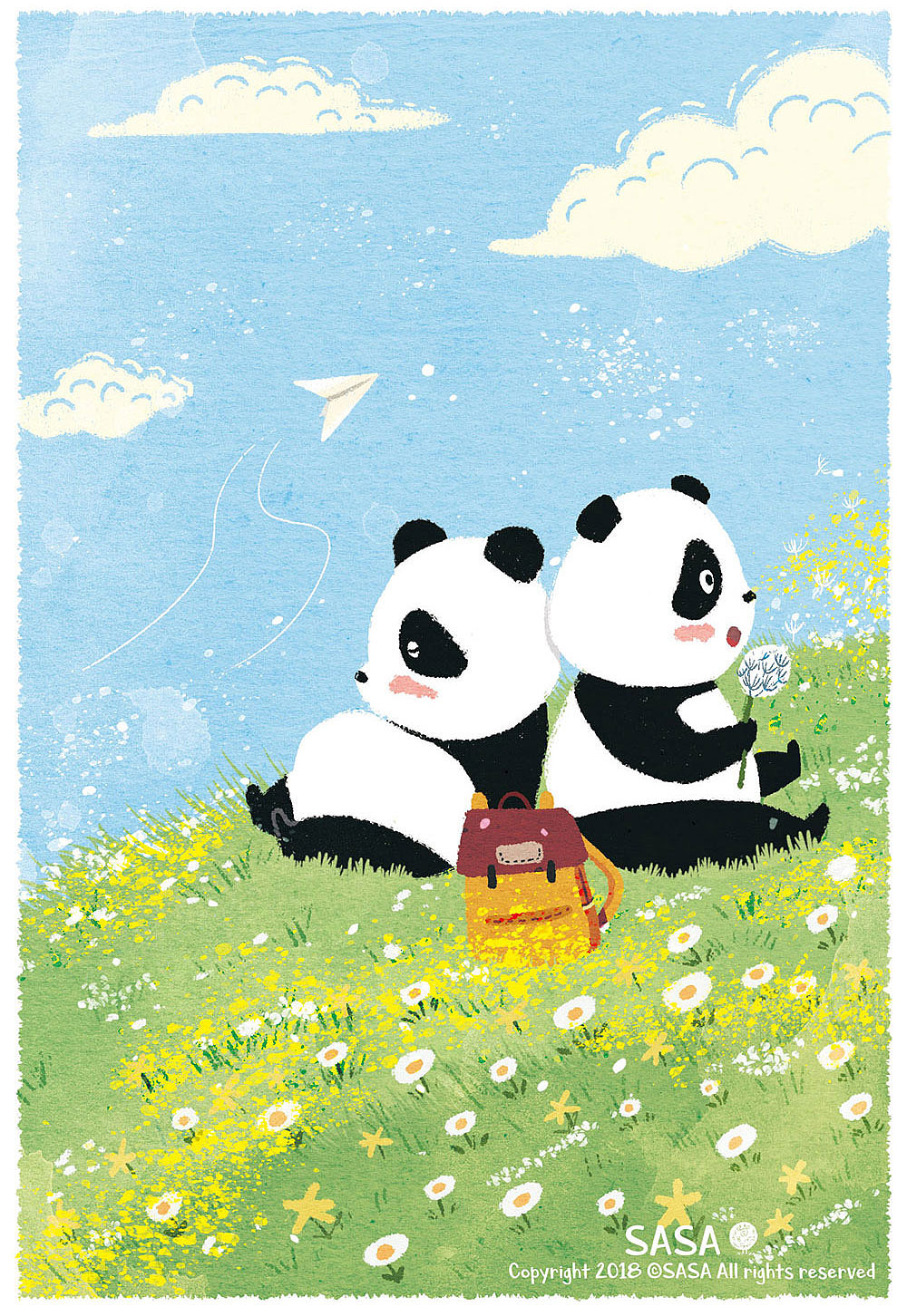 2019插画总结（图ZMTkyNDY0NDQw） - 儿童插画 - 站酷设计师sasa五小桃原创素材 - 站酷ZCOOL