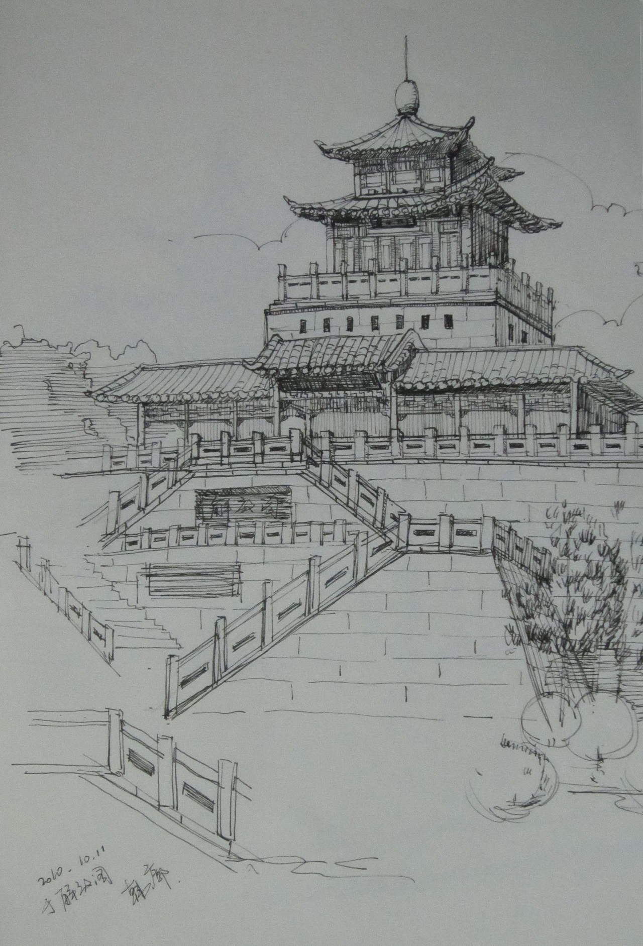 建筑速写（图ZMTY5ODIwMA==） - 绘画 - 站酷设计师高级灰hk原创素材 - 站酷ZCOOL