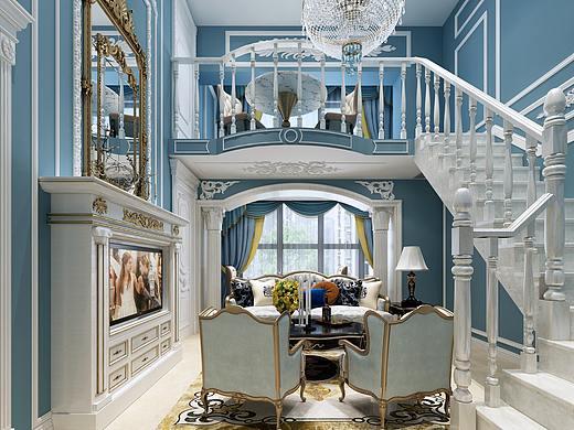 1992效果图~洛可可风格（个人主页-ZMzE2NDQxNDQ=） - 家装设计 - 站酷设计师1992效果图小娟原创素材 - 站酷ZCOOL