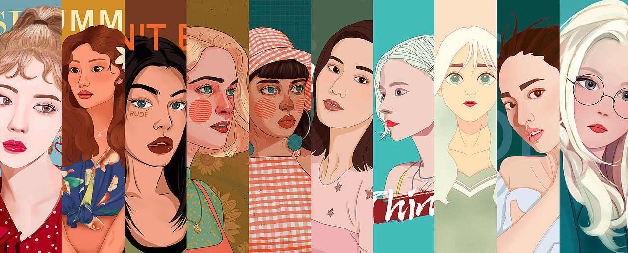 色彩人物插画合集一