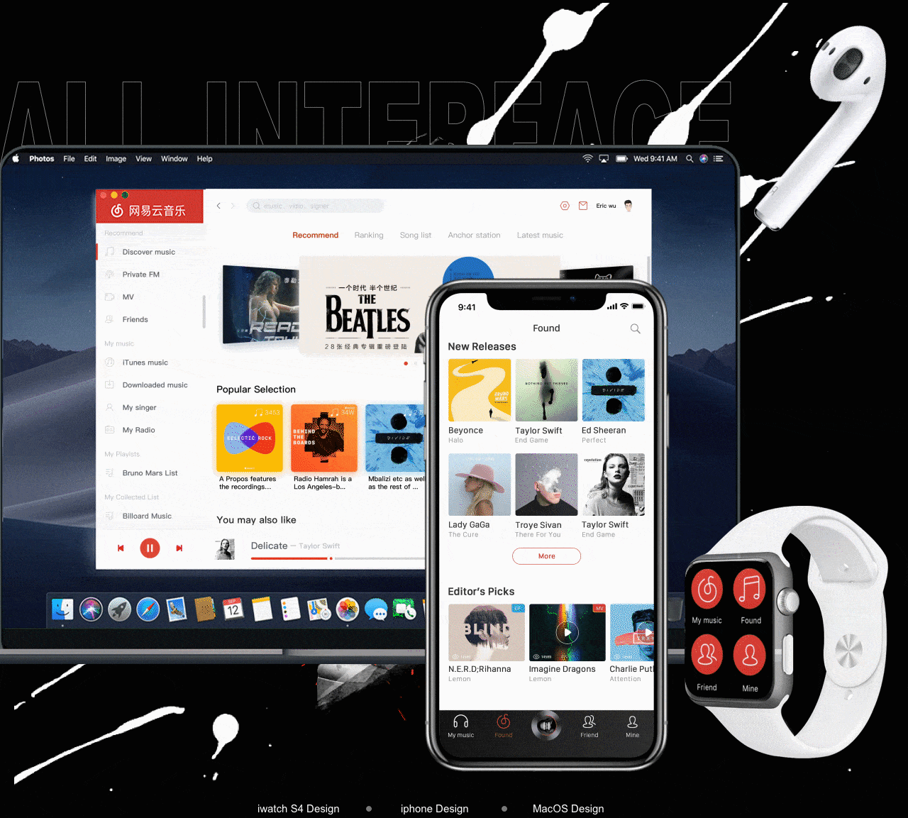 网易云音乐国际版-多端界面Redesign（图ZMTMxNzg4ODUy） - APP界面 - 站酷设计师佐木扉页原创素材 - 站酷ZCOOL