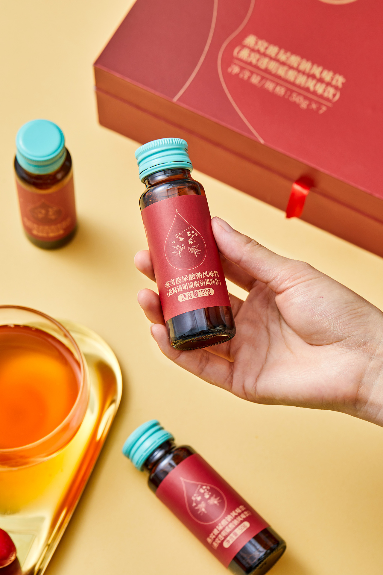 保健品摄影丨宝芝林燕窝玻尿酸饮品