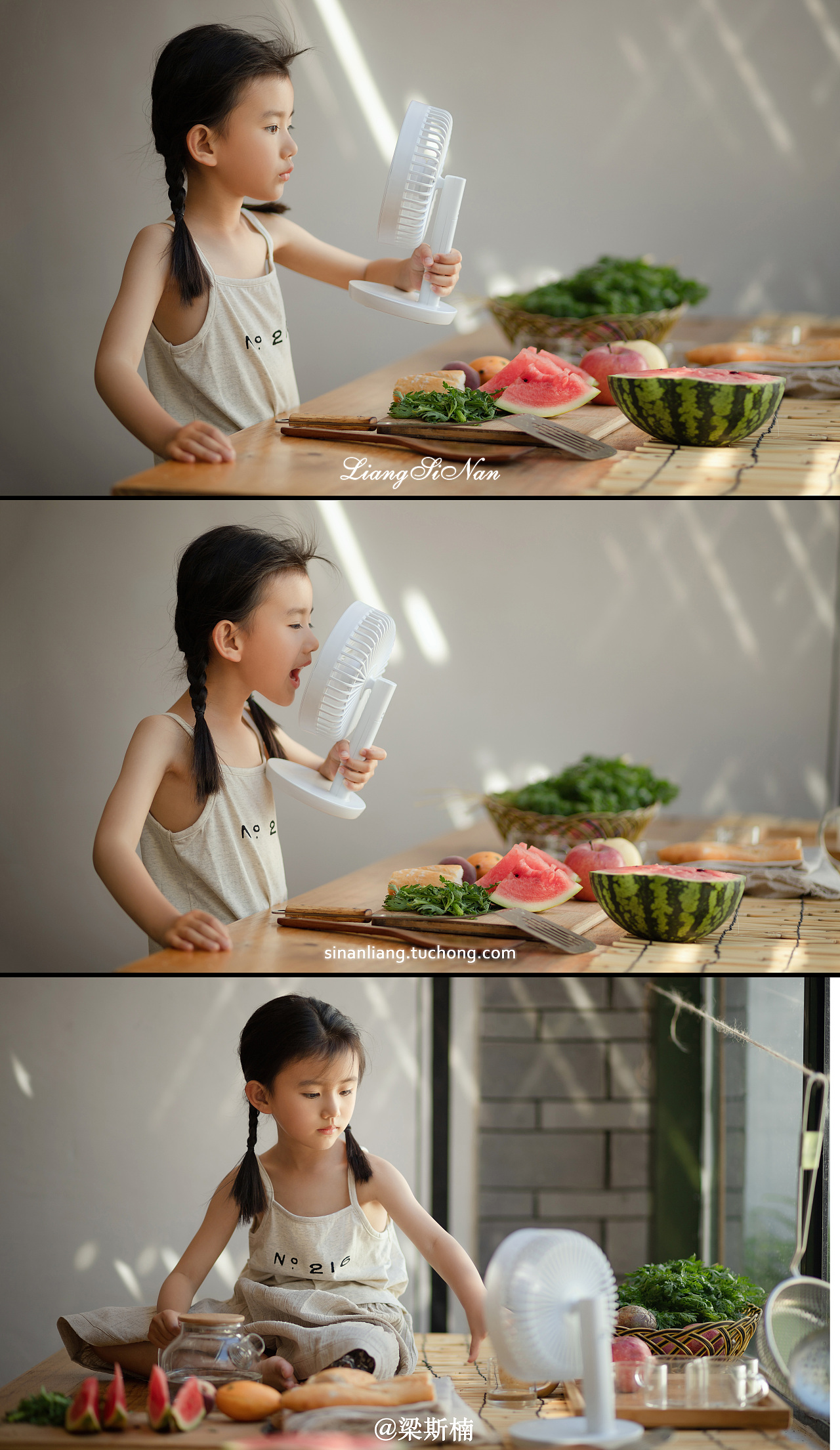 希望这个夏天，天气凉快一点，西瓜甜一点