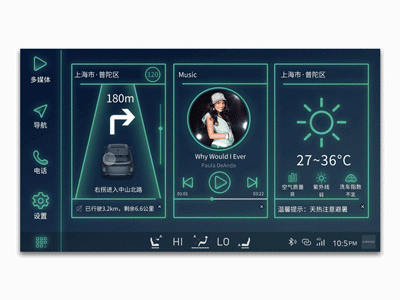 领克02车机主题-劲（图ZMTI0Mjk2MTY0） - 软件界面 - 站酷设计师Tessies原创素材 - 站酷ZCOOL