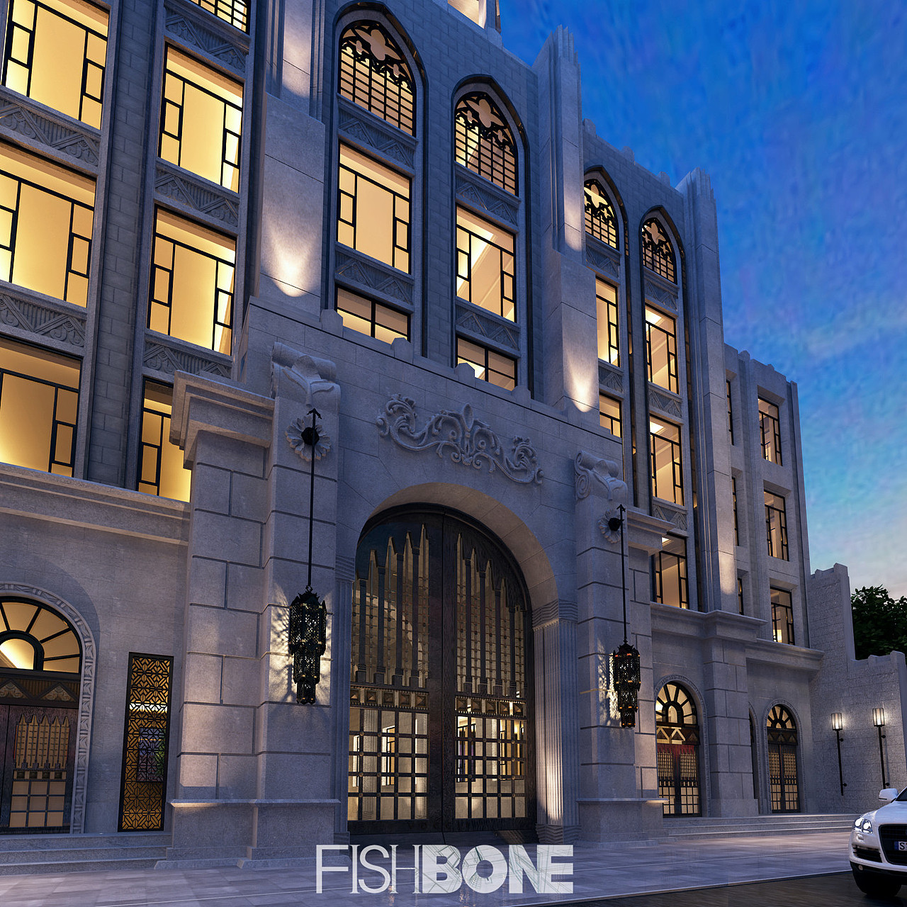 鱼骨设计-美式风格别墅（图ZMzgwMTk3MjQ=） - 家装设计 - 站酷设计师鱼骨设计事务所原创素材 - 站酷ZCOOL