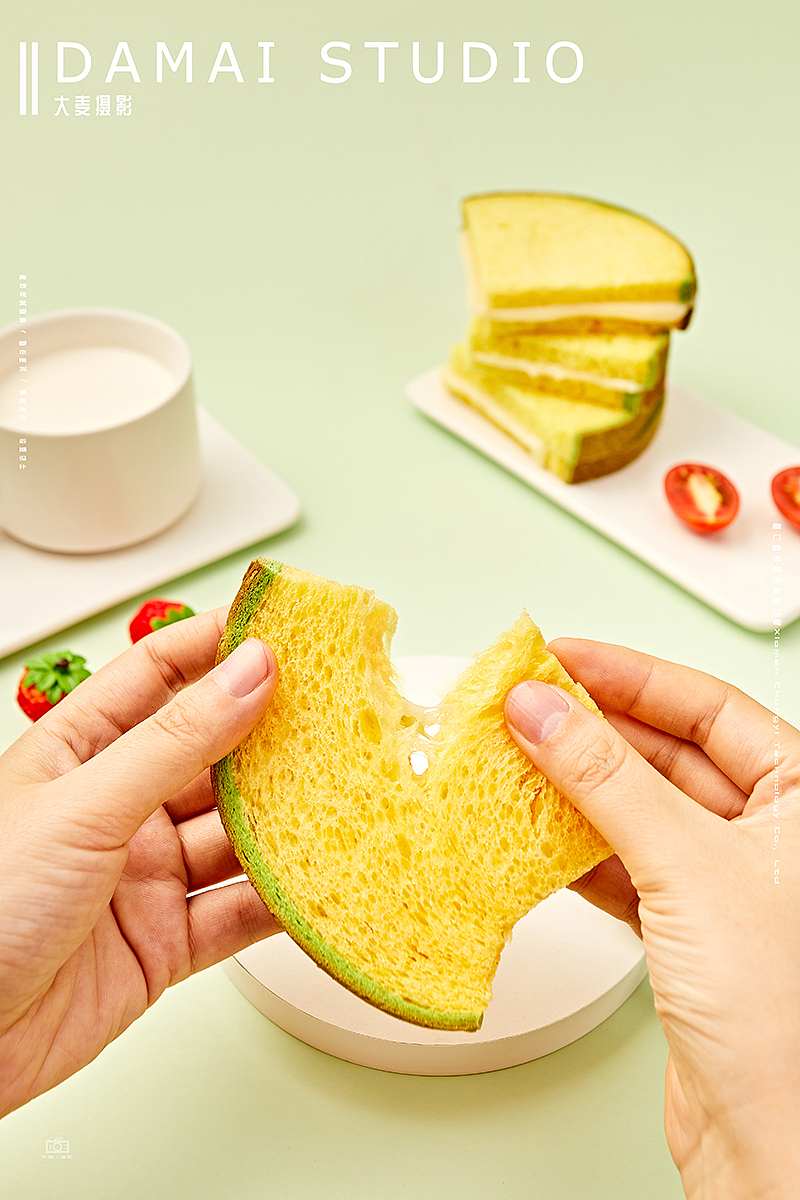 a1食品研究所×大麦摄影 丨 哈密瓜吐司与火龙果吐司（图ZMjMzNjg5OTE2） - 产品摄影 - 站酷设计师大麦电商摄影原创素材 - 站酷ZCOOL