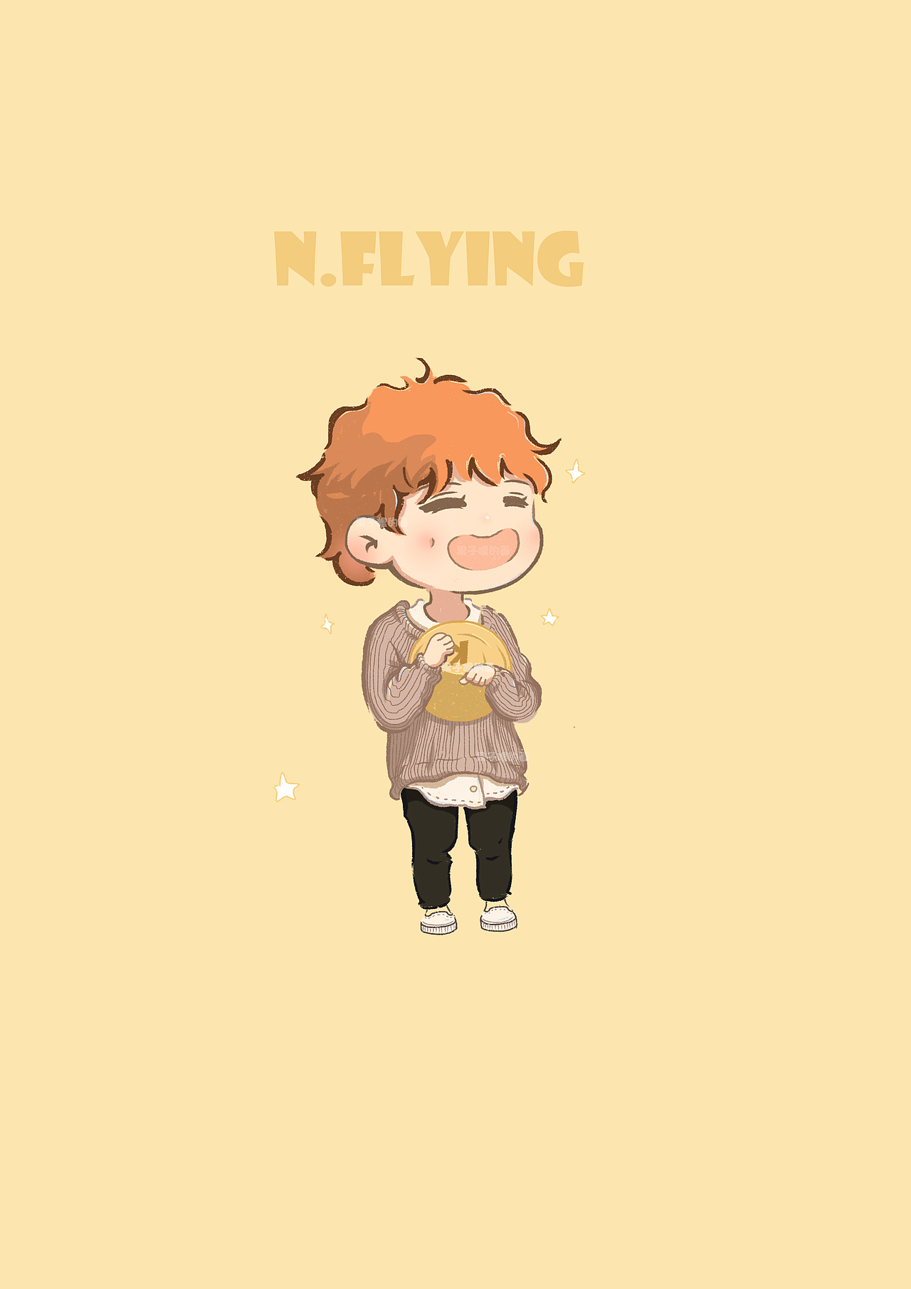 N.Flying乐队原创插画（图ZMTY0OTcxNzM2） - 创作习作 - 站酷设计师九莉cg原创素材 - 站酷ZCOOL