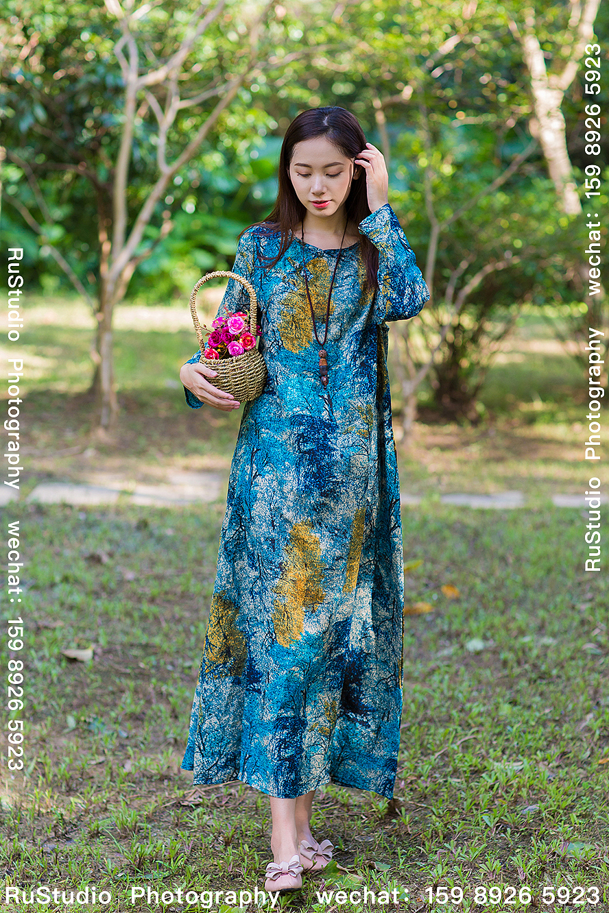 广州棉麻女装拍摄森系女装拍摄中老年妈妈连衣裙拍摄影（图ZMjA4NDI5NzIw） - 人像摄影 - 站酷设计师如视界原创素材 - 站酷ZCOOL