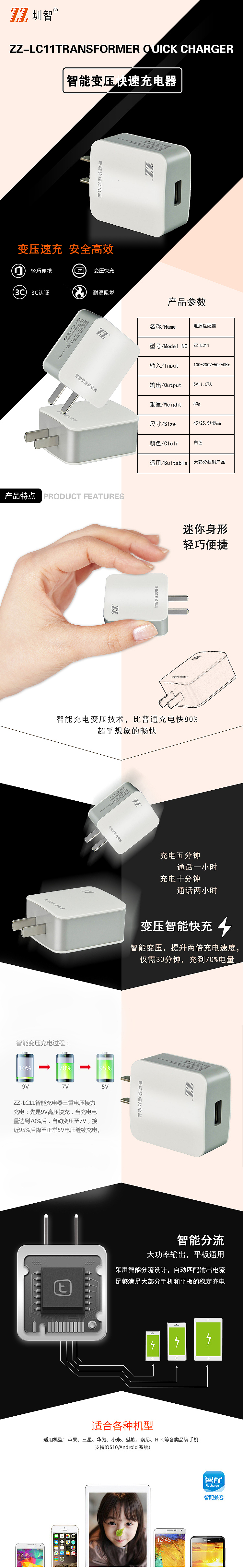 充电器产品详情页（图ZNjQ3ODU2NTY=） - 电商 - 站酷设计师蜜旎轻曳原创素材 - 站酷ZCOOL