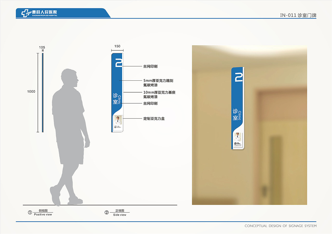 医院导视设计曹县人民医院