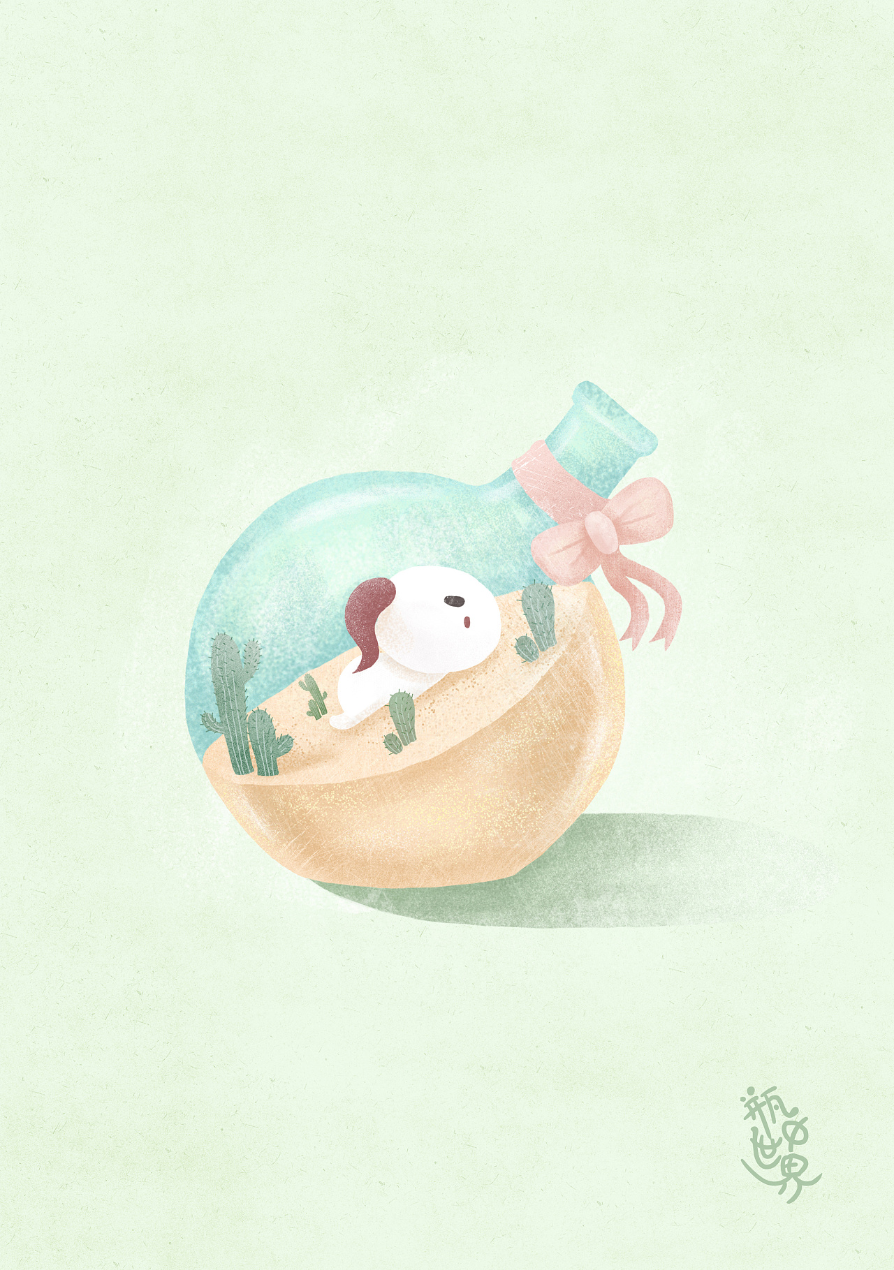 瓶中世界|插画|商业插画|喵阿慌ff - 原创作品 - 站酷 (zcool)