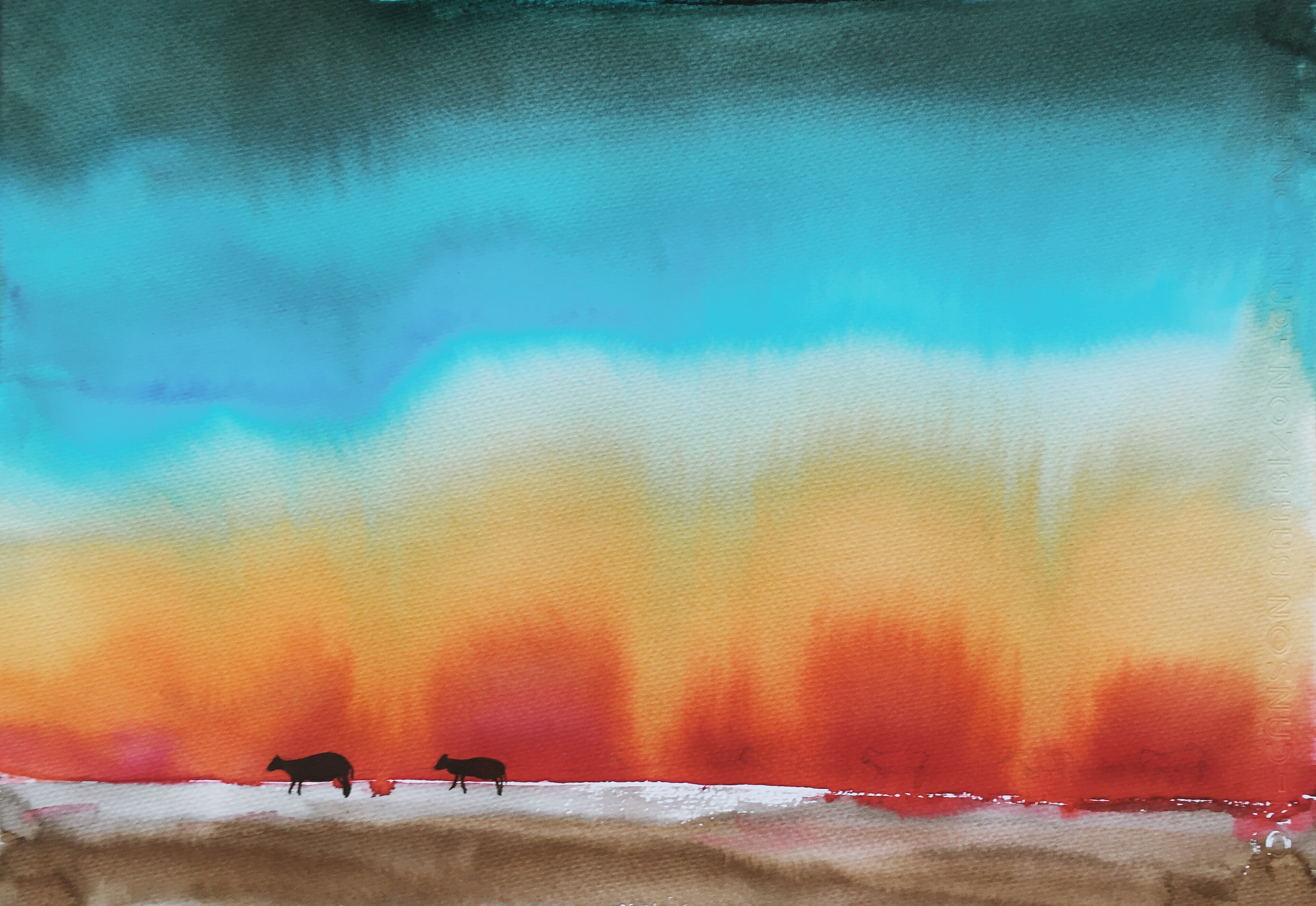 印度水彩--光与影,诗与歌