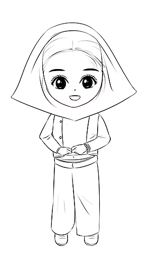 惠安女卡通形象制作过程  轻动漫 企业q版人物形象