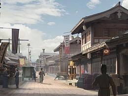 古代街道气氛图