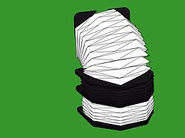 熊猫应急折叠垃圾桶