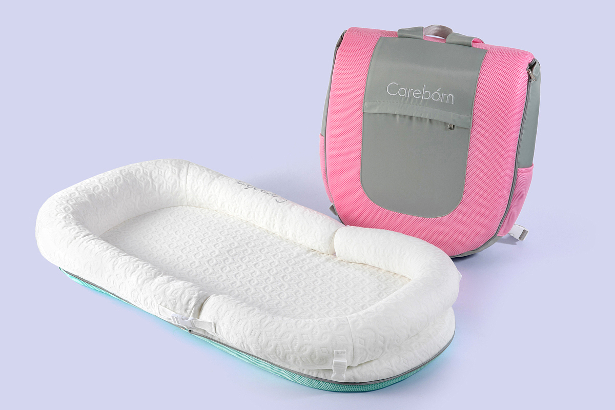 背包折叠婴儿床模特+静物拍摄