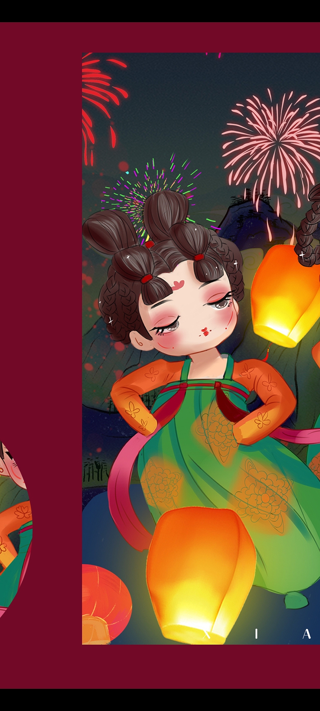 唐宫夜宴（图ZMjcyMjg2Mzk2） - 商业插画 - 站酷设计师夏京珊原创素材 - 站酷ZCOOL