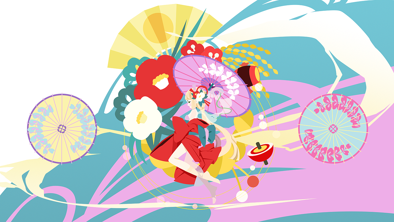 歌舞伎（图ZMjgyMzkwMDgw） - 商业插画 - 站酷设计师kkkitty原创素材 - 站酷ZCOOL