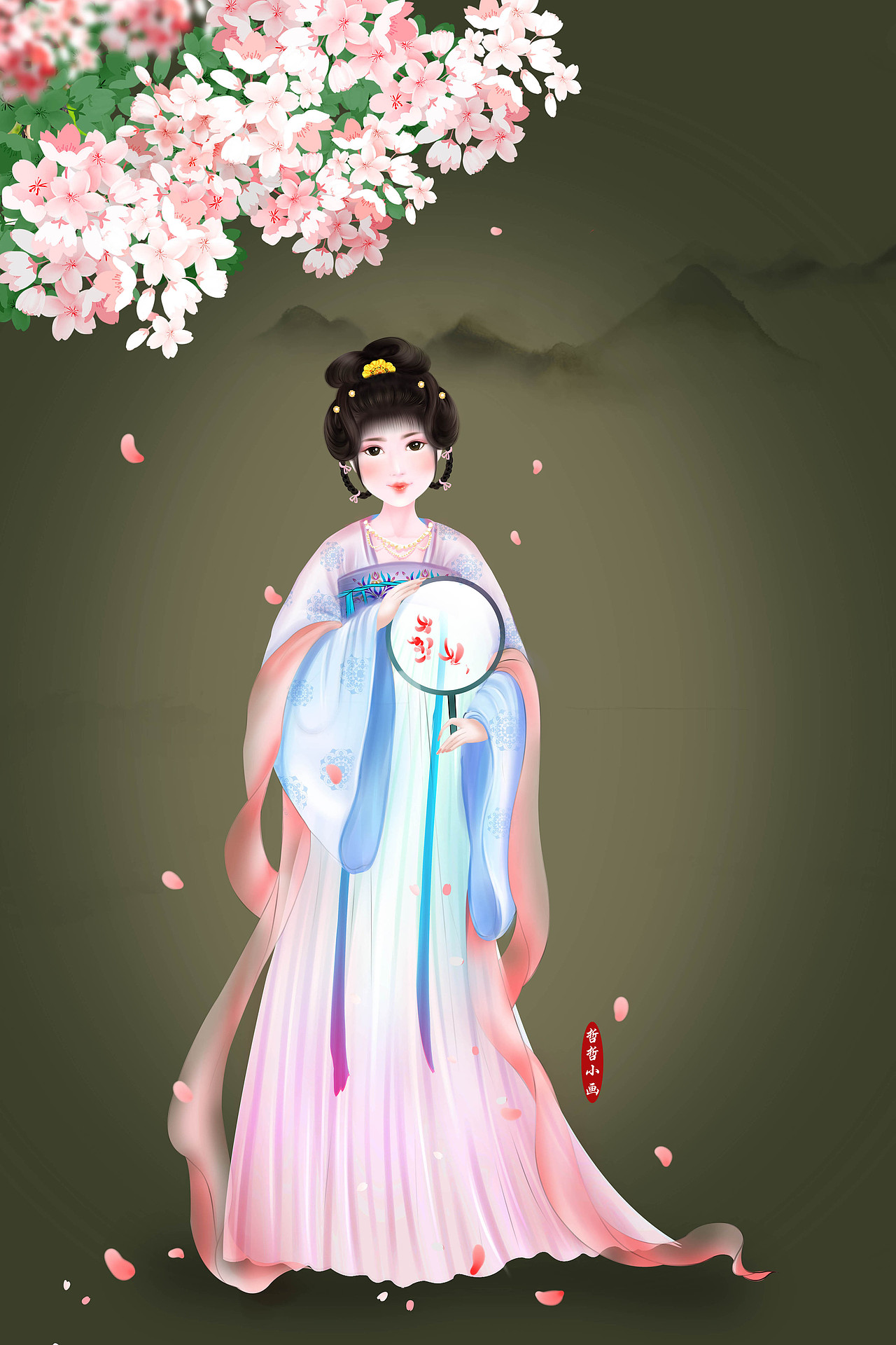 古风绘画 汉服人物 古代仕女