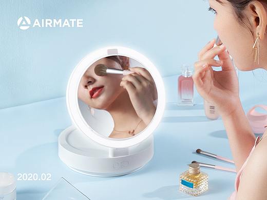 AIRMATE/艾美特 | 化妆镜扇 | 图片精修 & 详情页