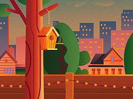 噪点插画临摹练习