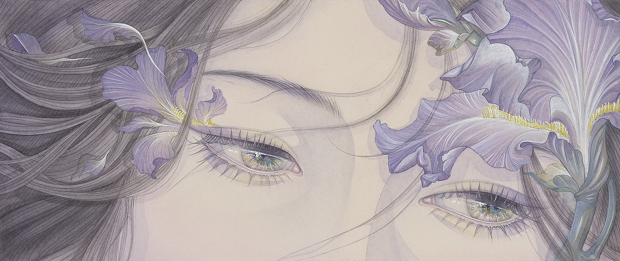 花与眸（图ZMzU5MjE0OTQw） - 艺术插画 - 站酷设计师艺安Ane原创素材 - 站酷ZCOOL