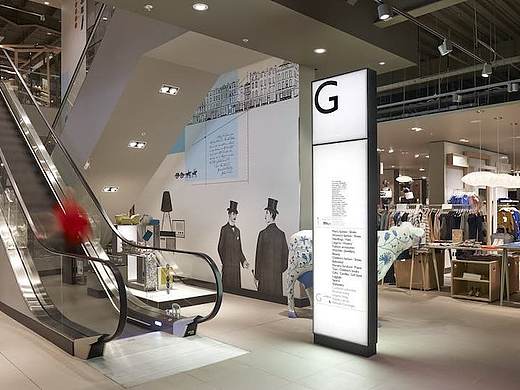 导视设计赏析-约翰·刘易斯百货商场