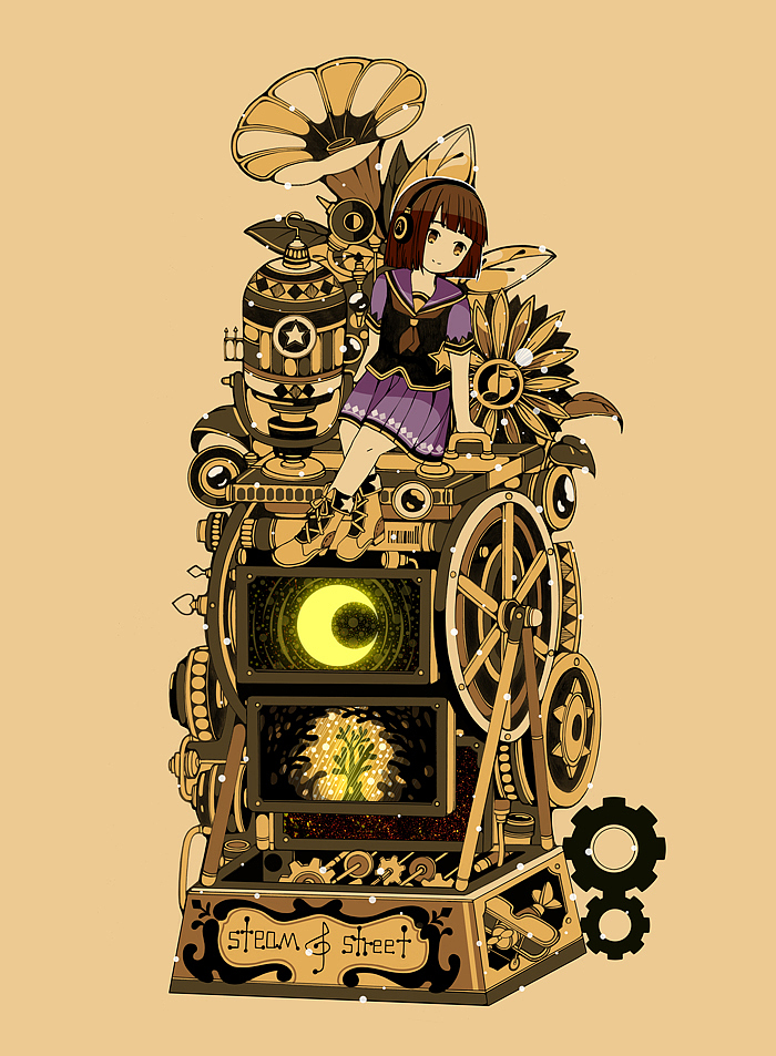 蒸汽朋克插画集7蒸汽街的秘密